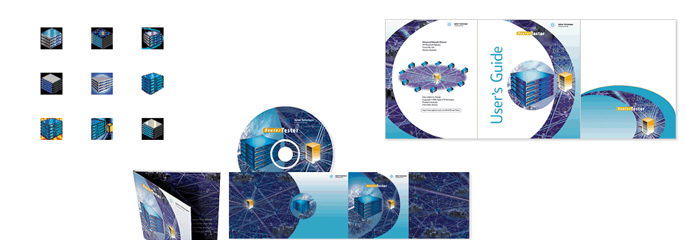 Agilent icons, product packaging